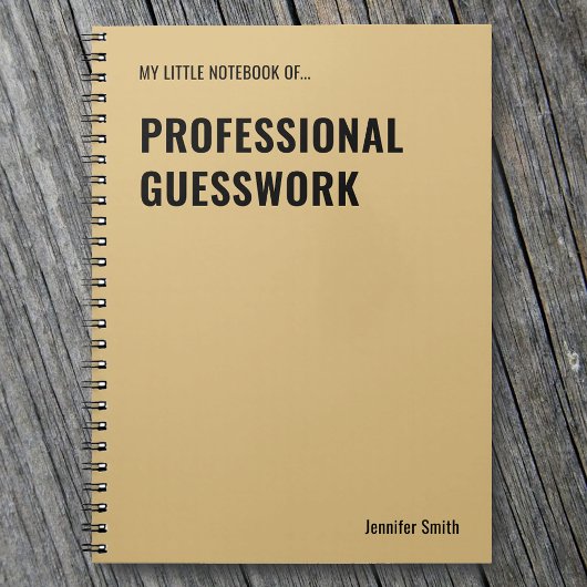 Cahier de devinette professionnelle drôle