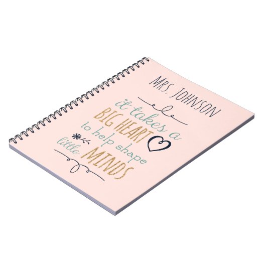 Cahier de devis d'enseignant personnalisé (Côté gauche)