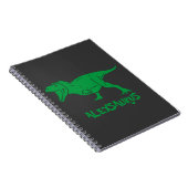 Cahier de dinosaure avec nom personnalisé (Côté Droit)
