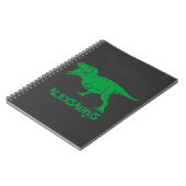 Cahier de dinosaure avec nom personnalisé (Côté gauche)