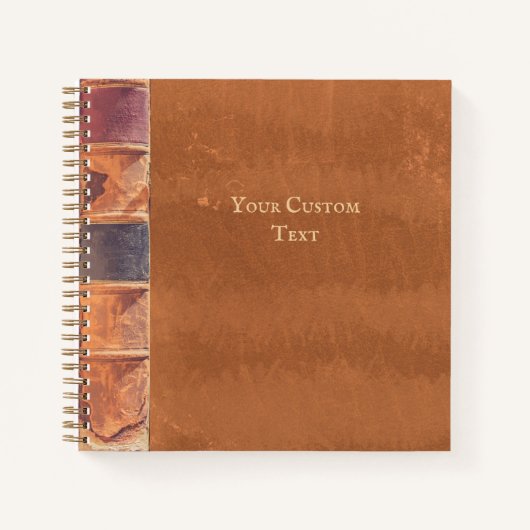 Cahier de Faux Leather Vintage Antique Journal (Devant)
