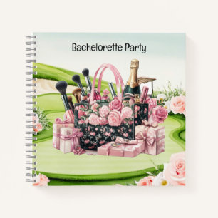 Cahier de fête de jeune fille golfeuse pour golfeu
