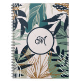 Cahier de feuilles de Boho Navy Teal Gold (Devant)