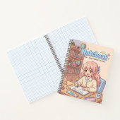 Cahier de fille studieuse mignonne (Intérieur)