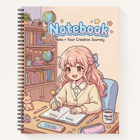 Cahier de fille studieuse mignonne (Devant)