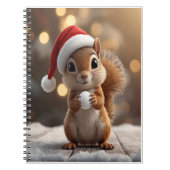 Cahier de filles écureuil de Noël mignon (Devant)