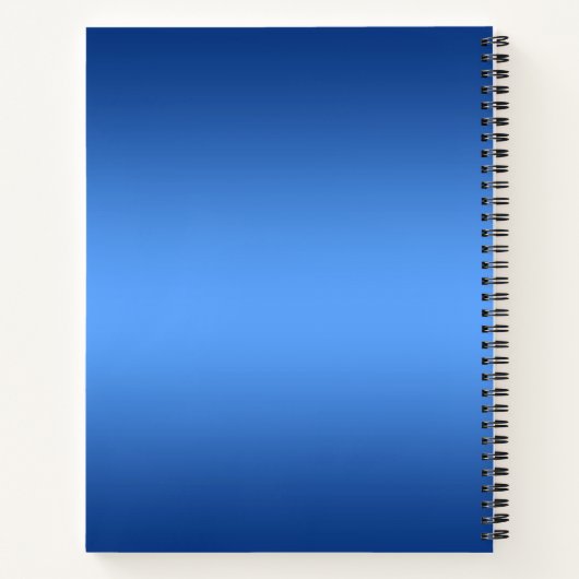 Cahier de fleurs à l'aquarelle bleue (Dos)