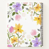 Cahier de fleurs à l'aquarelle pour réflexion quot (Dos)