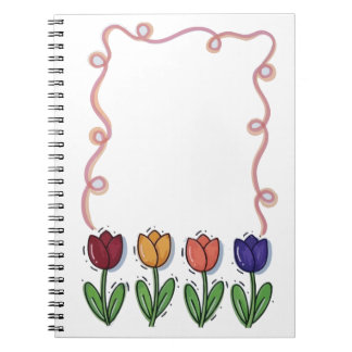 Cahier de fleurs de tulipes