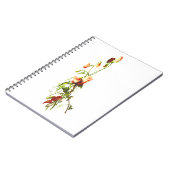 Cahier de fleurs du mois de naissance, floral pers (Côté gauche)