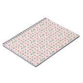 Cahier de fleurs rose et vert (Côté gauche)