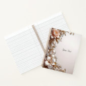 Cahier de Fleurs Roses et Blanches Douces (Intérieur)