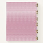 Cahier de fleurs roses modernes (Dos)