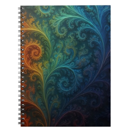 Cahier de fractales colorées (Devant)