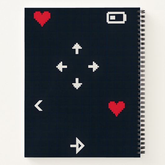 Cahier de gamer personnalisé pour garçons (Dos)