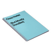 Cahier de gribouillages pour notes de cours (Côté Droit)