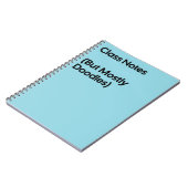 Cahier de gribouillages pour notes de cours (Côté gauche)