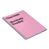Cahier de gribouillages pour notes de cours (Côté Droit)