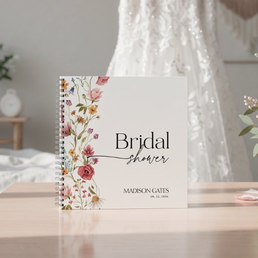 Cahier de Invité Fleurs de Mariage 