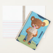 Cahier de journal d'été pour enfant mangeant une g (À l'intérieur)