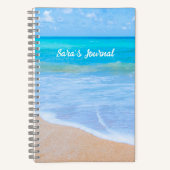 Cahier de journal personnel Océan Bleu (Recto)