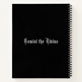 Cahier de la constellation zodiacale Gémeaux (Dos)