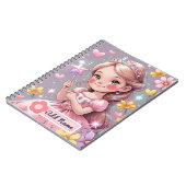 Cahier de la Princesse Mignonne | Nom éditable (Côté gauche)