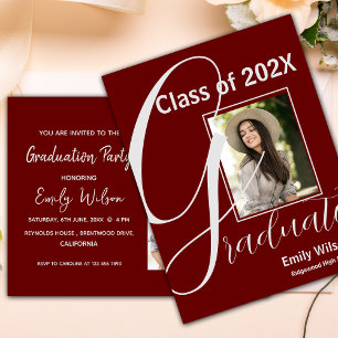 Cahier de la promotion 2026 GRAD Photo Invitation 