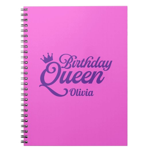 Cahier de la Reine d'anniversaire (Devant)