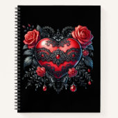 Cahier de la Saint-Valentin Cœur Gothique (Devant)