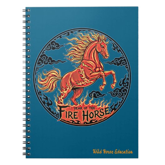 Cahier de l'Année du Cheval de Feu (Devant)