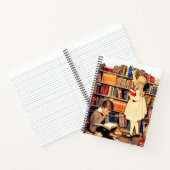 Cahier de lecture de livres de bibliothèque pour e (Intérieur)