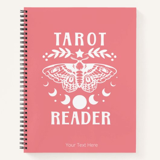 Cahier de lecture de tarot phase lunaire papillon (Devant)