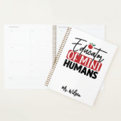Cahier de l'éducateur de mini-humains – Professeur (Devant avec enveloppe)