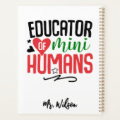 Cahier de l'éducateur de mini-humains – Professeur (Dos)