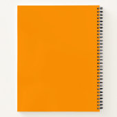 Cahier de lettres initiales orange monogramme prof (Dos)