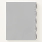 Cahier de lignes abstraites orange et gris (Dos)