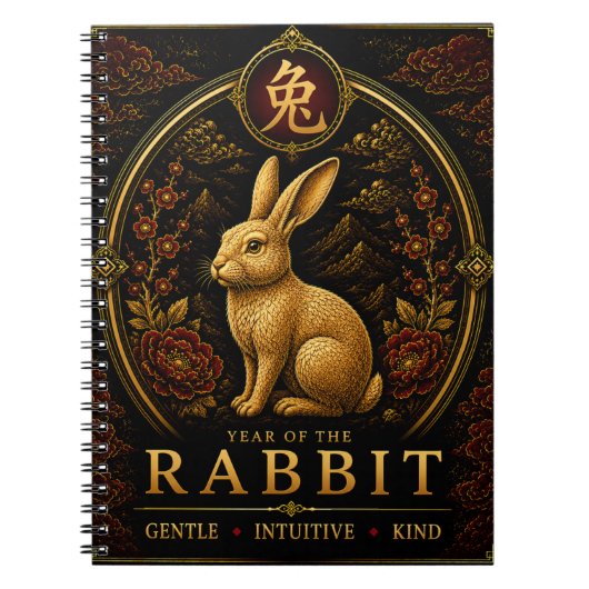 Cahier de luxe du zodiaque chinois de l'année du L (Devant)