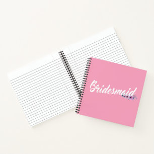 Cahier de mariage demoiselle d'honneur calligraphi