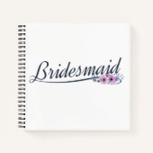 Cahier de mariage demoiselle d'honneur calligraphi (Devant)