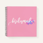 Cahier de mariage demoiselle d'honneur calligraphi (Devant)