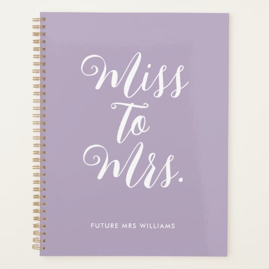 Cahier de mariage simple moderne de Mlle à Mme (Devant)