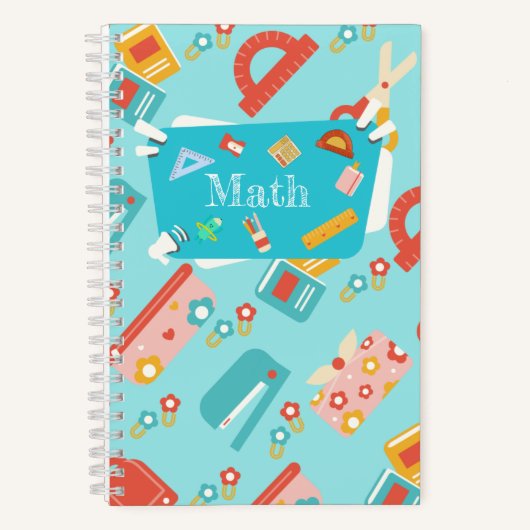 Cahier de maths mignon pour les enfants (Recto)