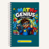 Cahier de maths pour enfants | Génie des maths (Recto)