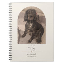 Cahier de mémoire personnalisé pour animaux de com