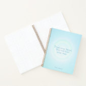 Cahier de Message Aura Bleu Cyan (Intérieur)