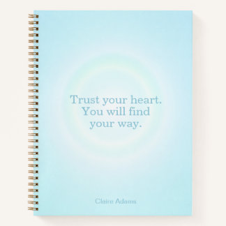 Cahier de Message Aura Bleu Cyan