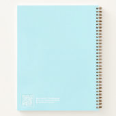 Cahier de Message Aura Bleu Cyan (Dos)
