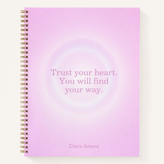Cahier de message Aura Bubble Gum (Devant)