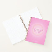 Cahier de message Aura Rose Chaud (Intérieur)